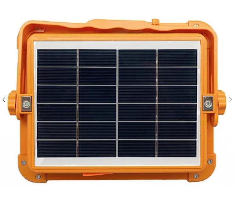 Proiector Solar portocaliu Portabil 336 led D10 4 casete, Portocaliu