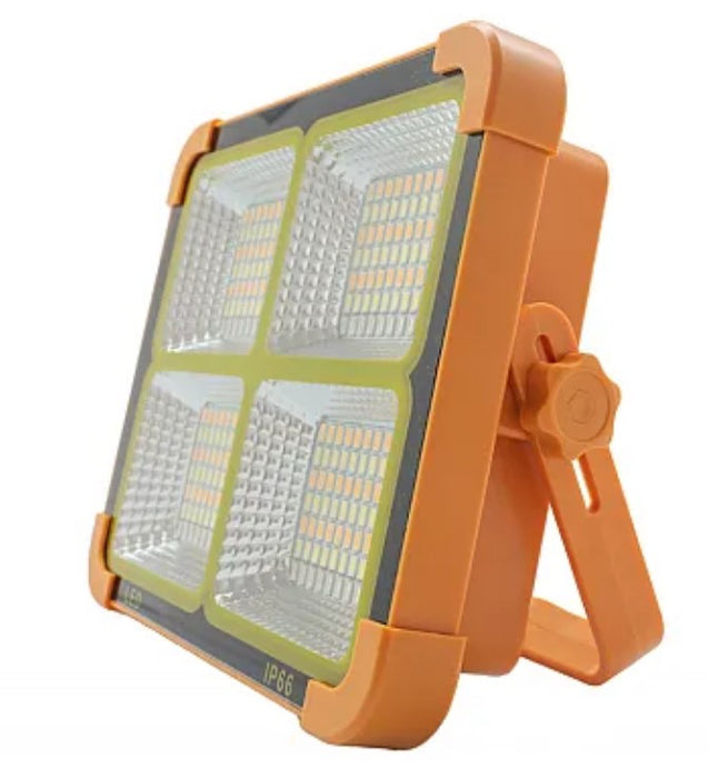 Proiector Solar portocaliu Portabil 336 led D10 4 casete, Portocaliu