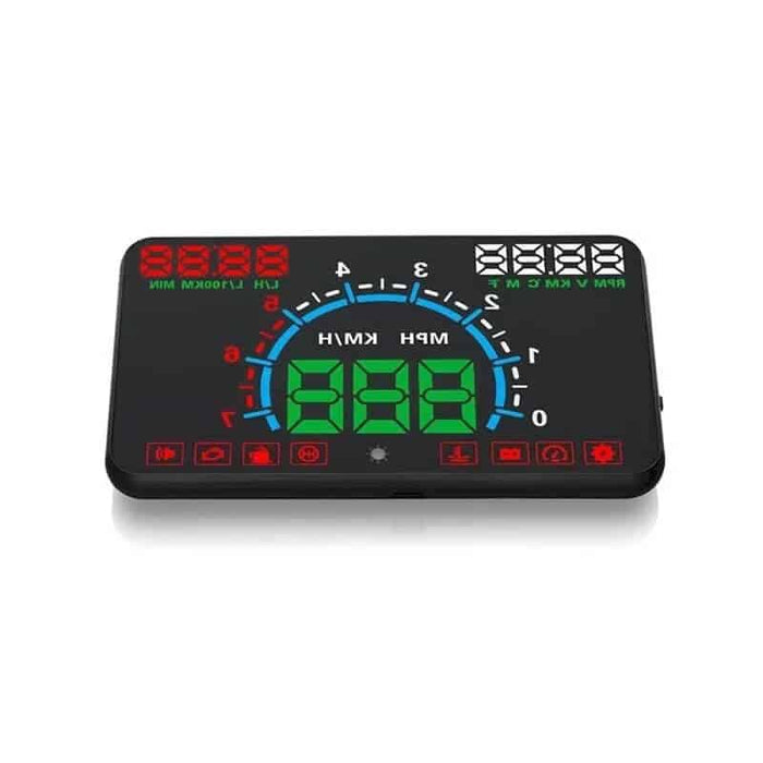 Ecran de proiectie afisaj bord pe parbriz 5.8″, Head Up Display E350, compatibil pe masinile care au mufa OBD2