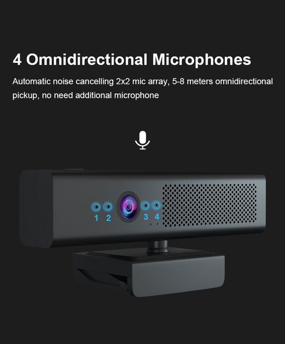 1080p Ultra HD видео конференция с микрофон за andowl Q-SX988