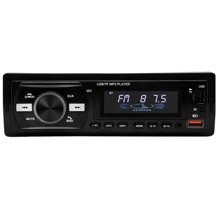 Radio MP3 Player Auto, cu Bluetooth, Afisaj in 7 Culori, 1Din, Telecomanda, Negru