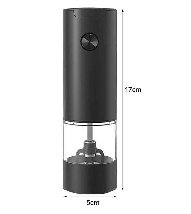 Електрическа смола за сол и черен пипер, поликарбобобобони, акумулатор, USB, фино, черноконтромобилно управление