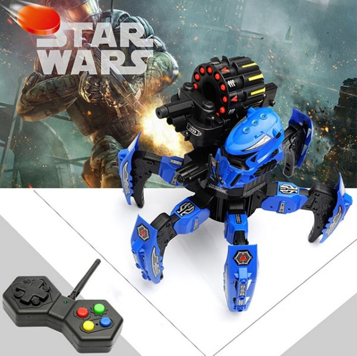 Robot Space Warrior of Toy, Q9006 távirányítóval, 3 évesnél fiatalabb gyermekek számára, kék