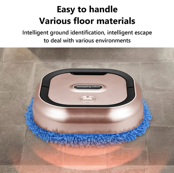 Robot mop inteligent QSD003, 5.4W, USB, reincarcabil, ud sau uscat, silentios