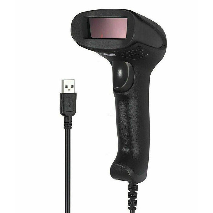 Scanner A202 coduri de bare 1D Linear, laser, cu cablu USB, negru