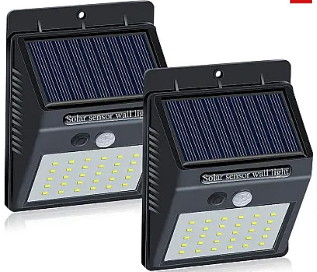 Set 2 Lampi BRIGHT 30 LED Solare cu senzor de miscare si lumina 1 mod ILUMINARE