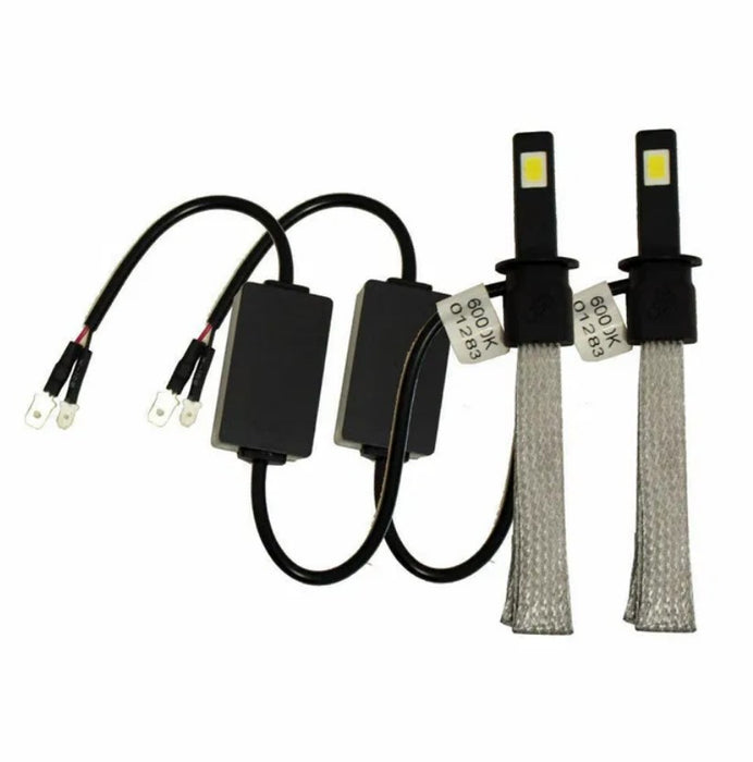 Set 2 becuri F2 LED H7, 60W, 3200LM, 6500K Can-bus, montare simpla si rapida