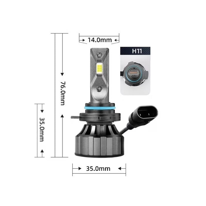 Комплект 2 LED LED крушки, Canbus, 120W, 12000 лумена, без грешка, бяло-червена светлина