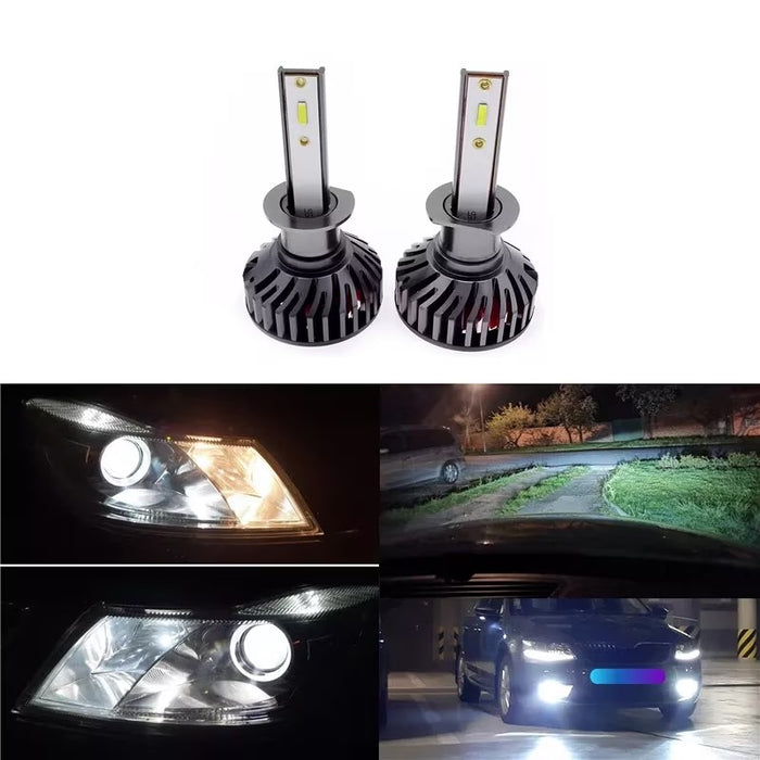 Set 2 LED LED-es izzók, 100W, COB, 12000 lumen fehérvörös fény