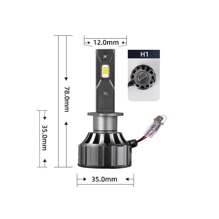 2 LED-es LED-es hagymát, Canbus, 120W, hiba nélkül, 6000K, 12000 lumen, fehérvörös fény