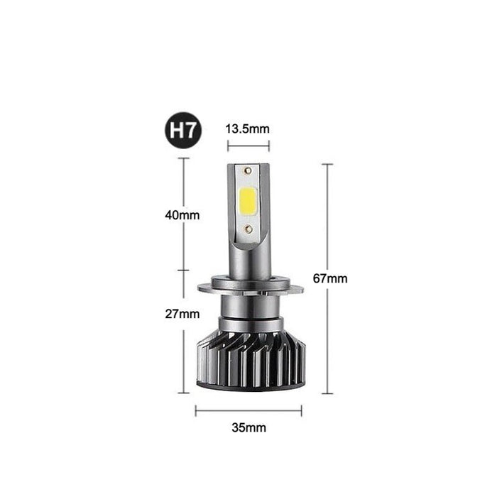 Set 2 LED LED-izzók, 100W, COB, fehér-vörös fény, 12000 lm