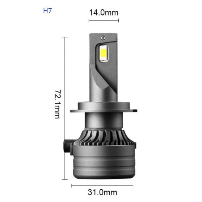 Комплект 2 LED LED крушки, 180W, 6000k, Canbus 16000lm