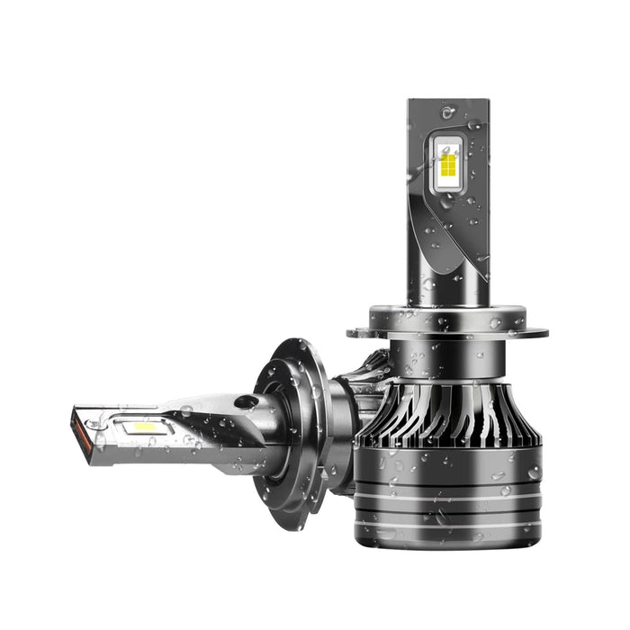 Set 2 becuri LED H7, 180W, 6000K, Canbus 16000Lm