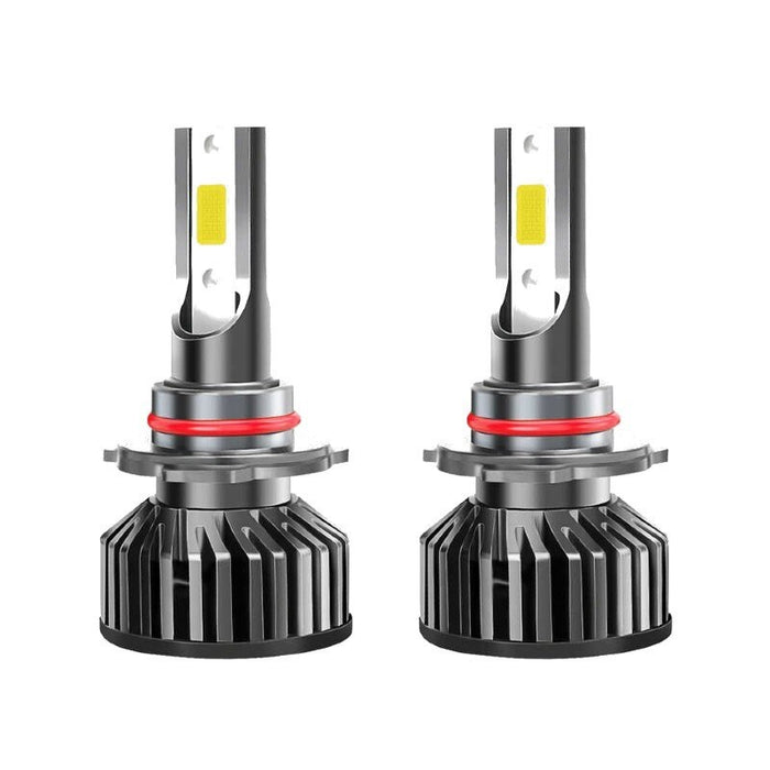 Комплект от 2 LED крушки HB4 - 9006, 100W, COB, 12000LM, 6000K, бяла светлина