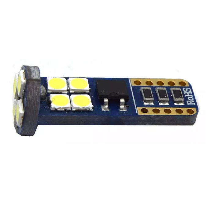 Set 2 LED T10 SMD, Canbus, 5W, 12 LED, 620 lm, 6500K, Alba-Rece