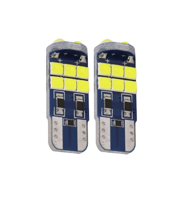 Комплект 2 LED T10 SMD, Canbus, 5W, 15 светодиоди, 860lm, 6500K, Alba-Rece