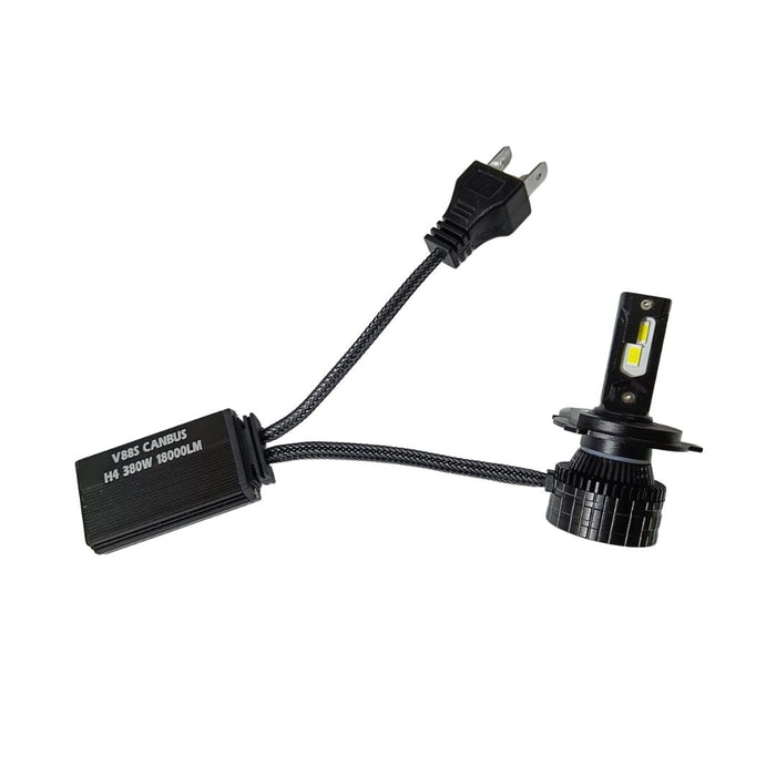 2 LED-es izzó halmaza H4 V88S Canbus, Power 380W, 18000 lm, 6000K, fehérvörös fény