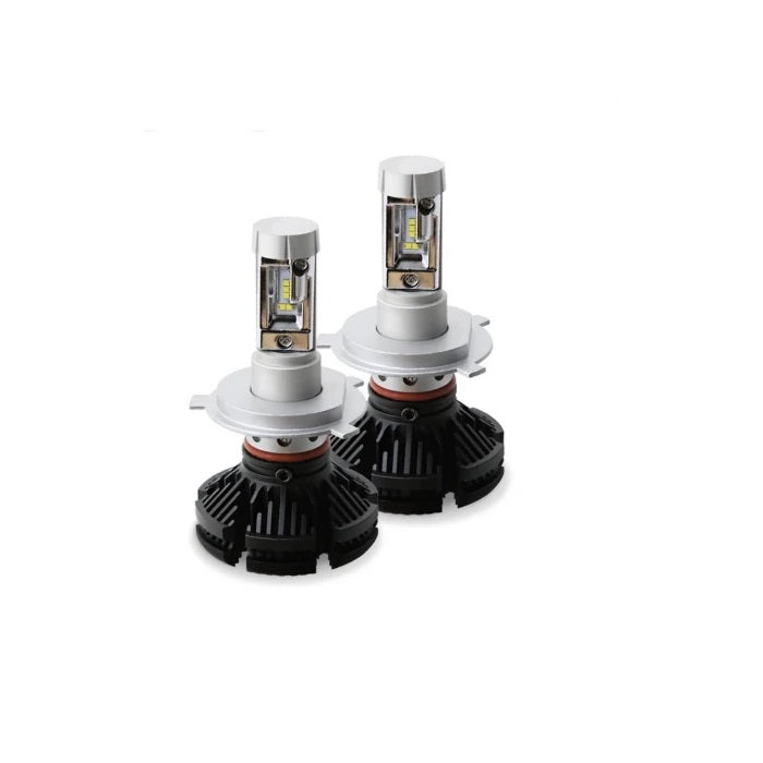 Set 2 becuri LED auto X3 H4/H7/H11 cu doua faze putere, 50W, 6000K, 6000Lm, IP67