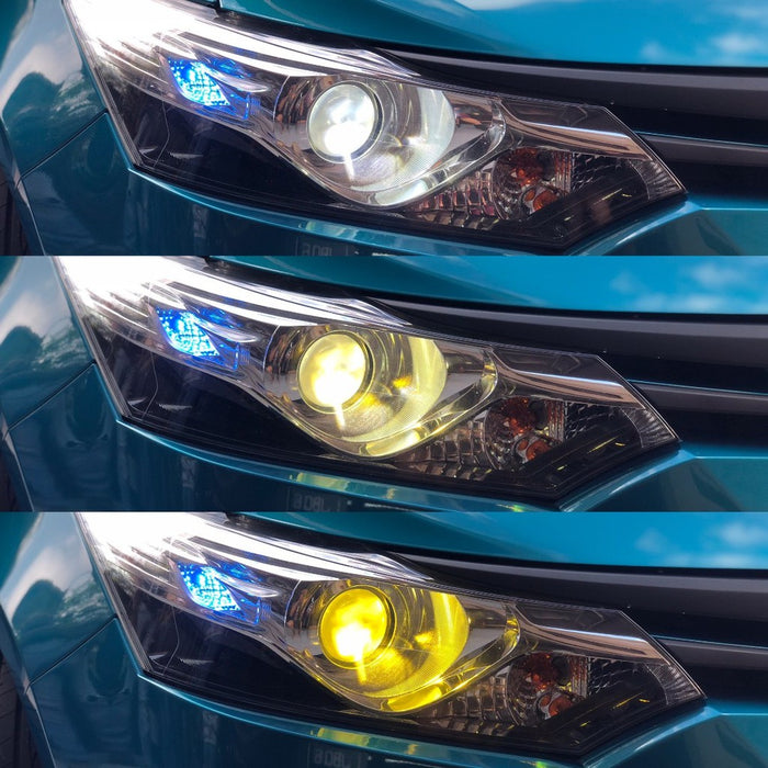 2 LED-es autós izzó, 40WX2, 3000K-6000K, 12000 LM, IP68, 3 szín