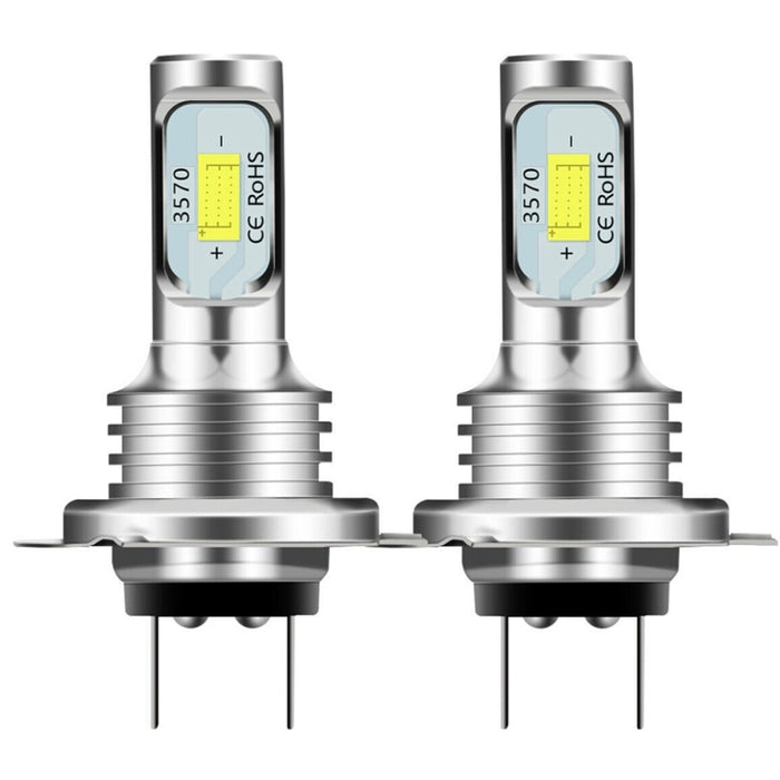 Комплект 2 крушки на LED автомобили H7 3570 7000LM 2 x SMD, 7000LM, 6000K, 80W мощност, бяла светлина