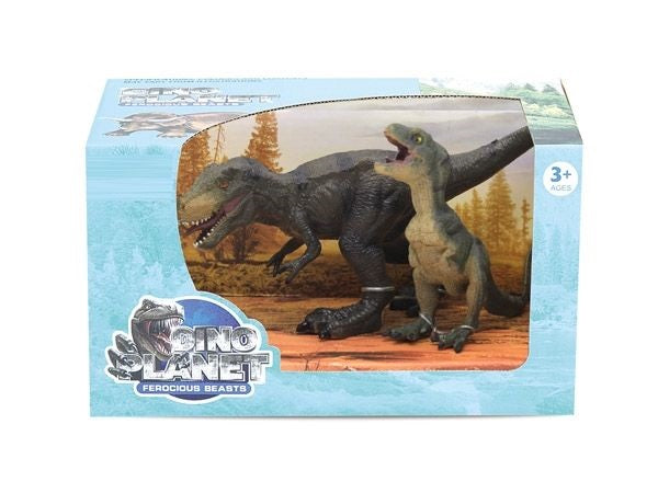 Set 2 játék dinoszauruszok -Tyrannosaurus rex, 3+ -holds -hoz