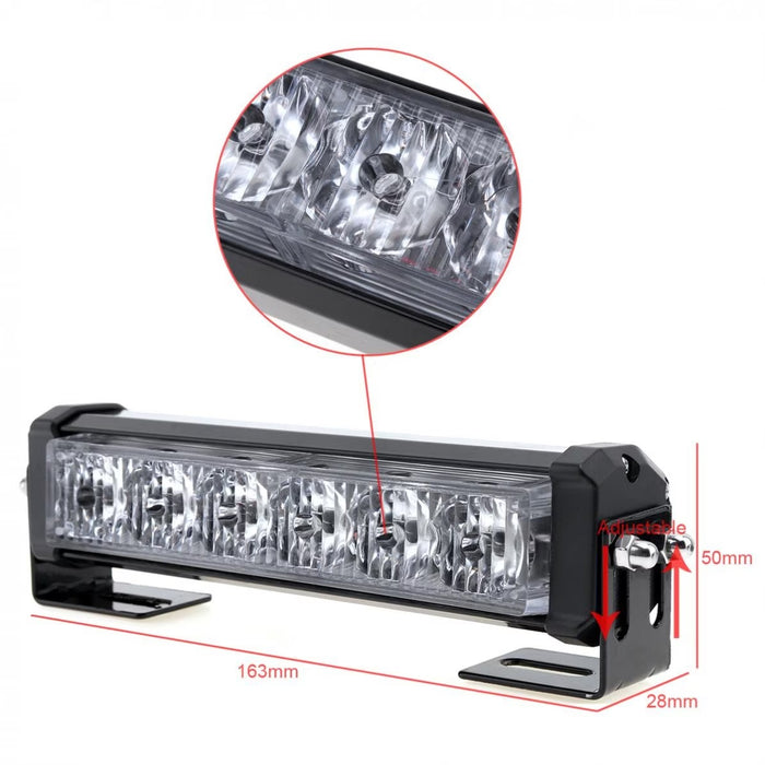 Set 2 lampi LED de avertizare galbene, stroboscoape 9 functii, 36W, pentru grila sau plafon