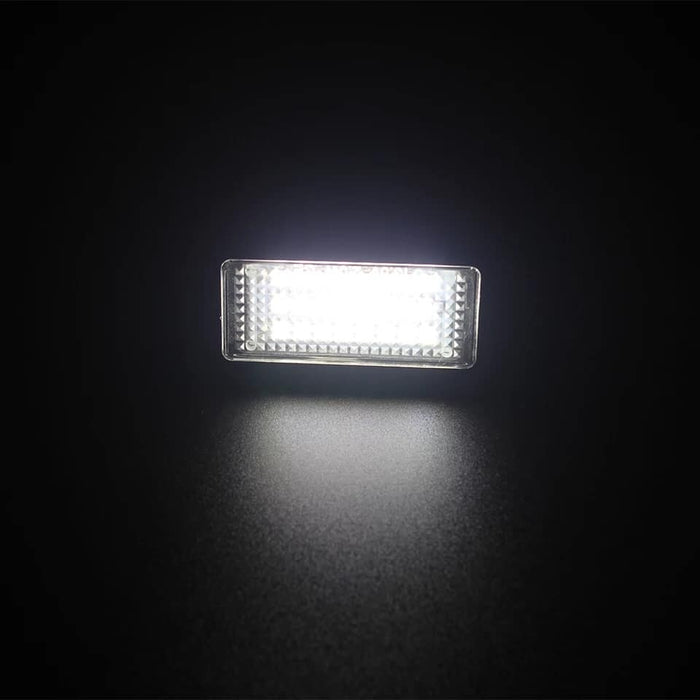 Комплект от 2 LED лампи за номер на автомобила, 5W, 290lm, 6500K, бяло-червена светлина