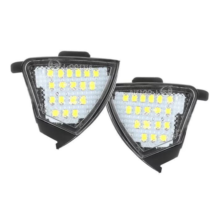 Set 2 lampi LED sub oglinda - puddle lights, 6500k alb-rece, lumini oglinzi