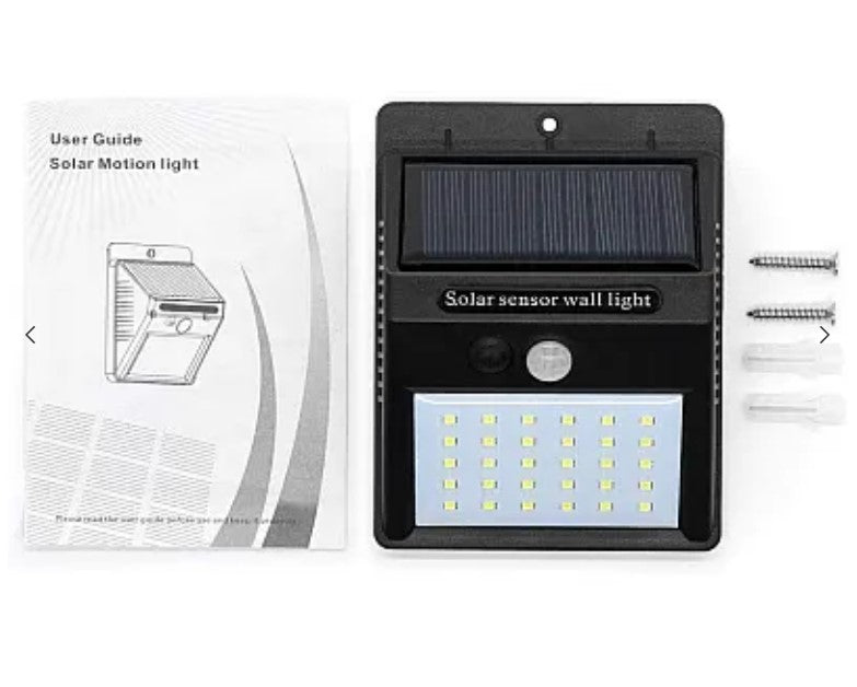 Set 4 Lampi Solare BRIGHT 30 LED cu senzor de miscare si lumina 1 mod ILUMINARE