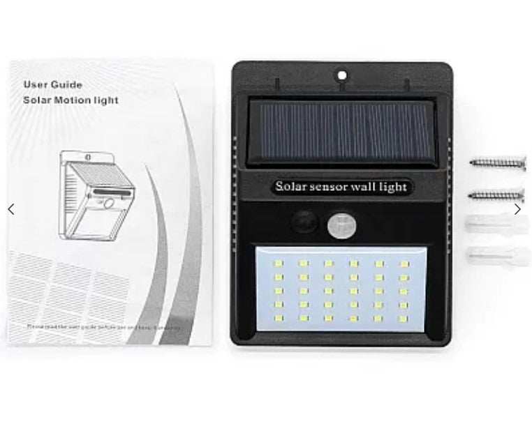 Állítsa be az 5 Solar fényes 30 LED -es lámpát mozgásérzékelővel és könnyű 1 világítási módot