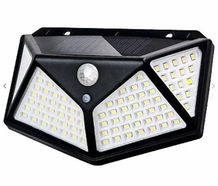 Set 8 Lampi Solare, ULTRA 100 LED, cu senzor de miscare si lumina 3 moduri ILUMINARE