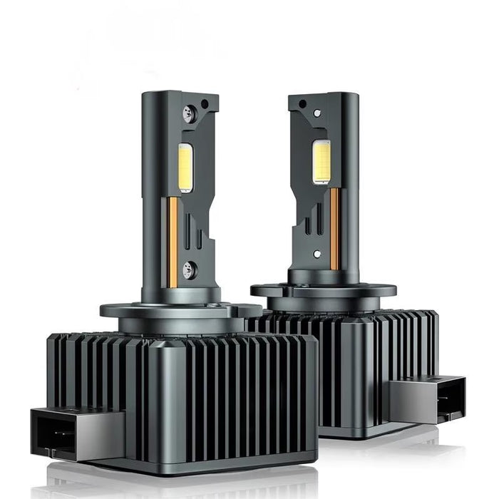 Set cu 2 becuri conversie hid-led, D3S, 35W, 12.000LM, Canbus, miez din cupru, radiator aluminiu