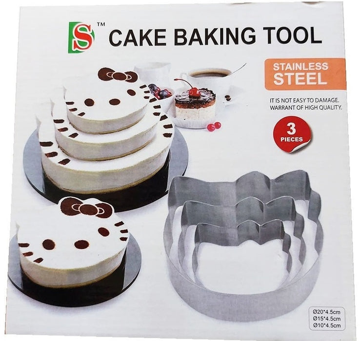 Σετ 3 τεμαχίων για τα countertops κέικ ψησίματος με τη μορφή Hello Kitty