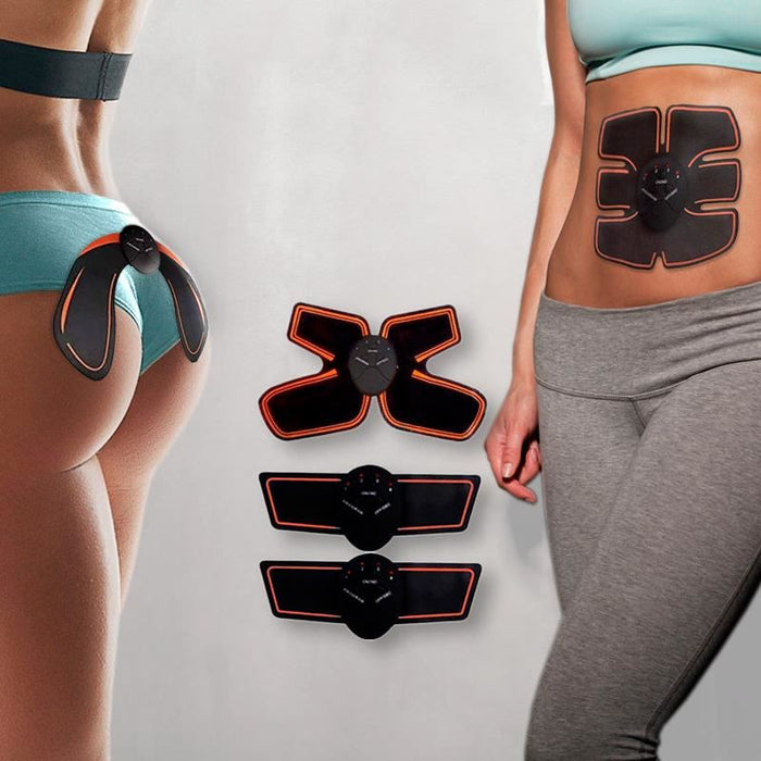 Smart Fitness Intimulator Set, Muscle Electrostimulation for Toning, 8 κομμάτια, μαύρο