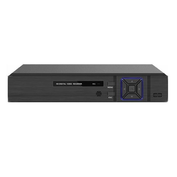 DVR/NVR rendszer 4 DV02 csatornával és H265 HDMI, 4K Ultra HD, fekete