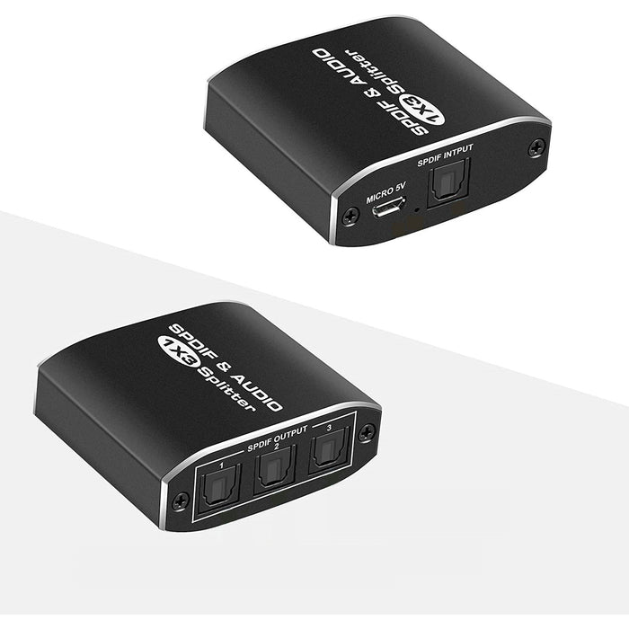 Splitter Audio Toslink SPDIF Unidirectional, 4K και 3D υποστήριξη