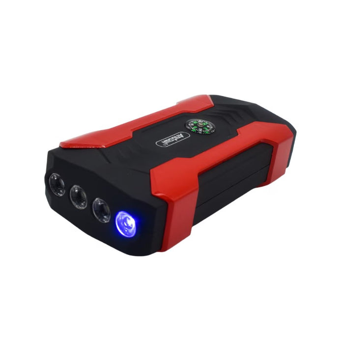 Multifunkcionális CAR-Starter D1030, 15000MAH, 12V-19V Kimenet, 4 USB kimenet, ELETRONIC kijelző, Fekete piros