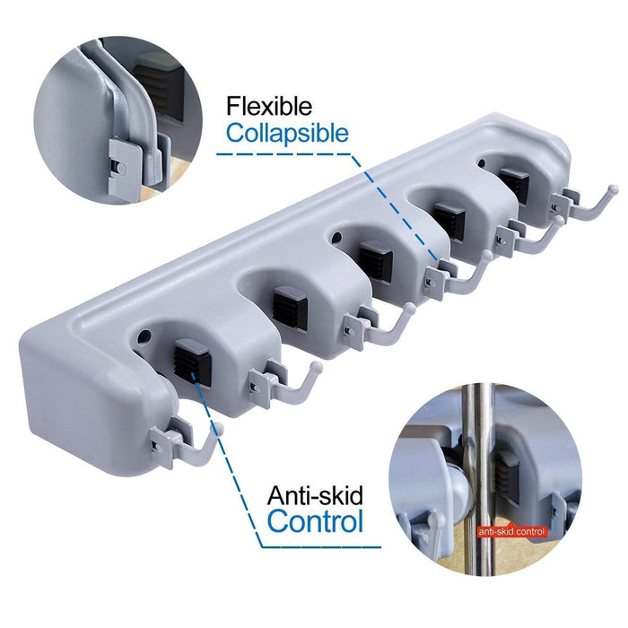 Поддръжка на стени за съхранение на моп, зрял, тренировка, четки, клавиши и други предмети