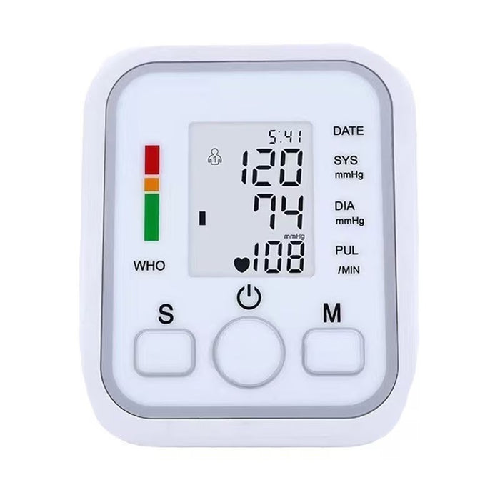 Ψηφιακό tensiometer με οθόνη LCD, 0-300mmhg, 40-200 bpm παλμός, αυτόματος, λευκός αισθητήρας