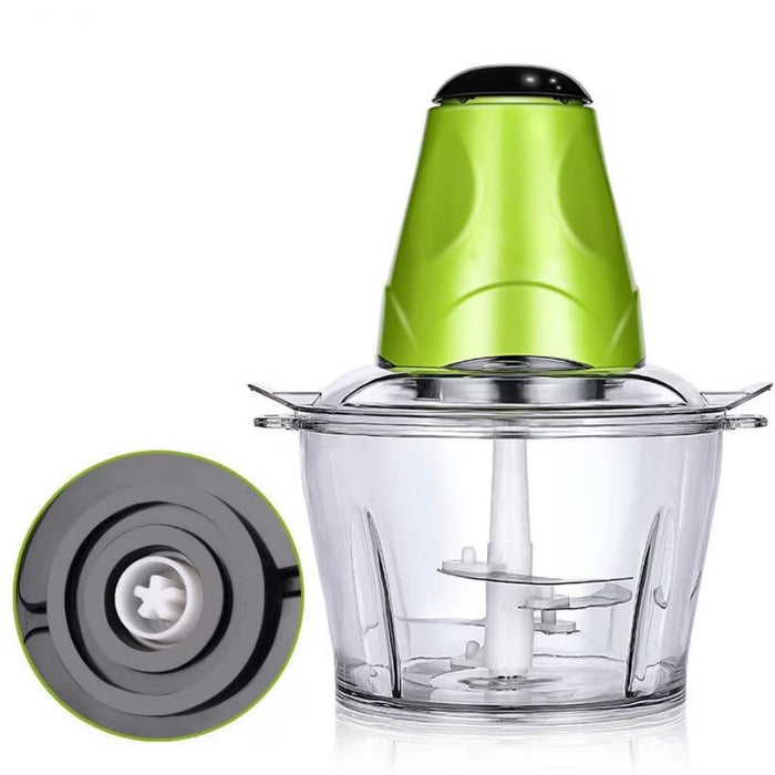 Tocator electric multifunctional 250W, pentru carne, fructe si legume, capacitate 3L, plastic-otel, verde