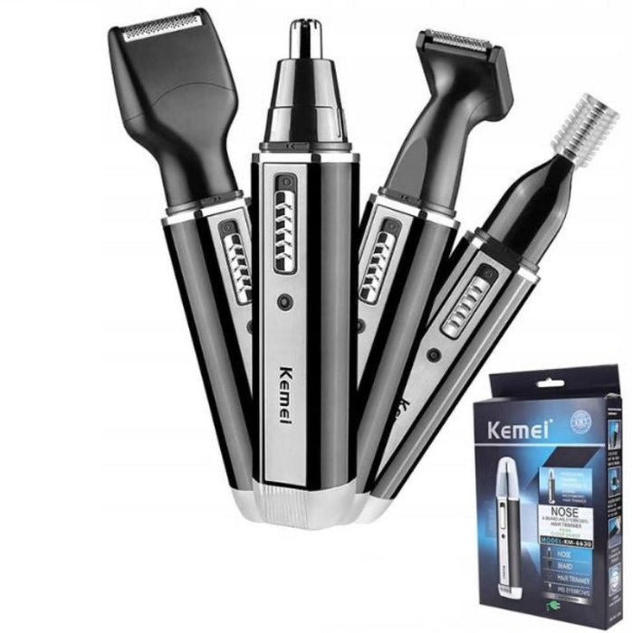 Trimmer electric 4 in 1 ideal pentru nas, urechi, sprancene sau barba