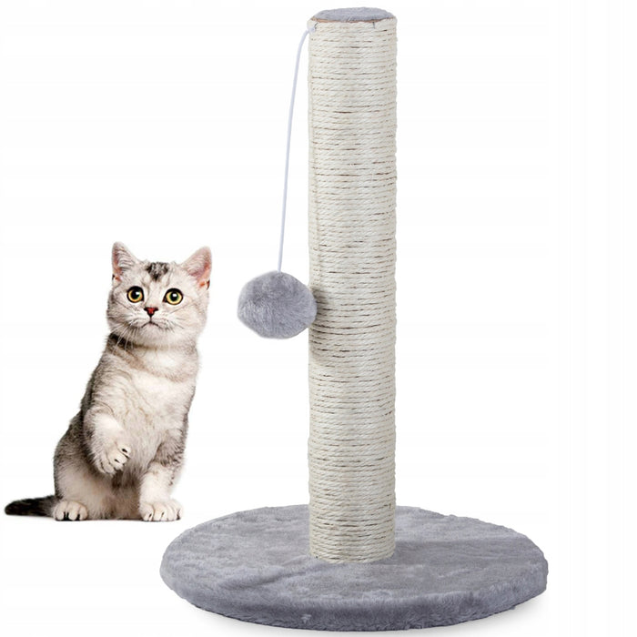 Ансамбъл - стълб за котки, остри нокти, мека, сива основа