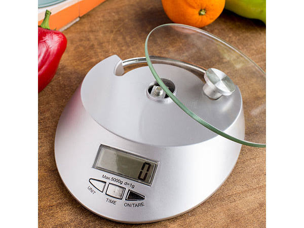 Ηλεκτρονική κλίμακα κουζίνας με μπολ, οθόνη LCD, ακριβής από 1g, μέγιστο 5 kg