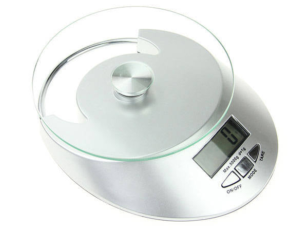 Ηλεκτρονική κλίμακα κουζίνας με μπολ, οθόνη LCD, ακριβής από 1g, μέγιστο 5 kg