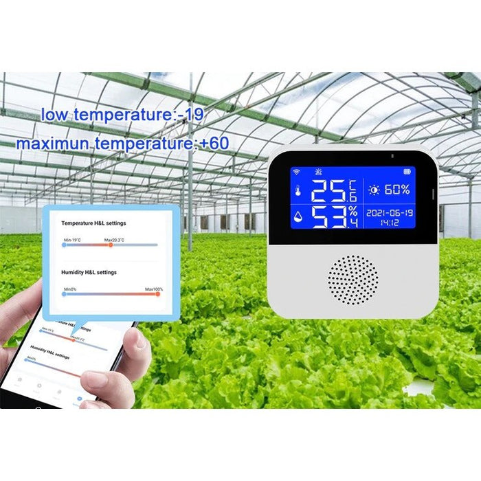 WiFi Smart Thermostat, θερμοκρασία και υγρασία, οθόνη LCD, εφαρμογή Tuya Smart/Smart Life Application