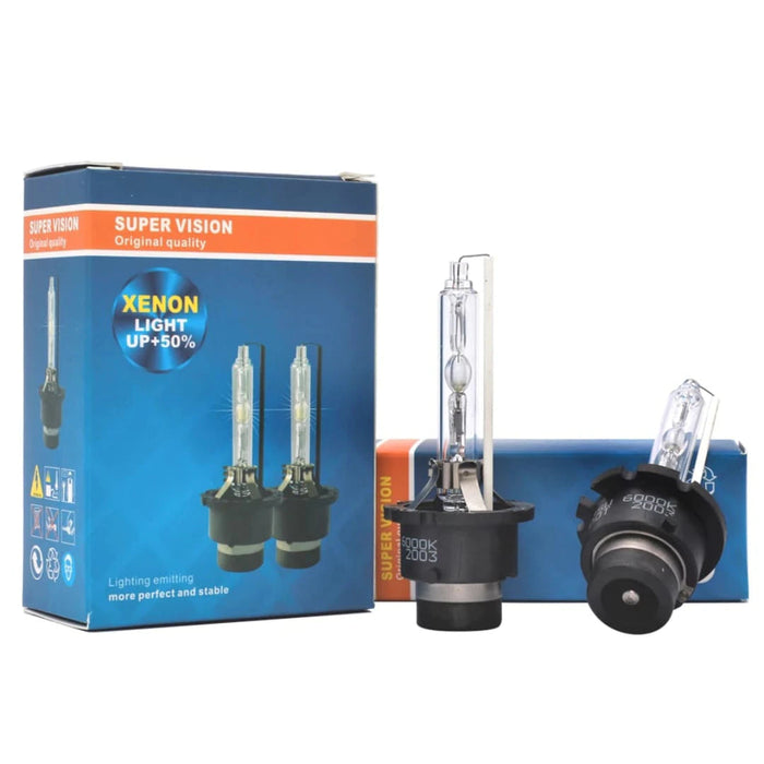 Set 2 becuri xenon D2S auto pentru far 6000K 35W