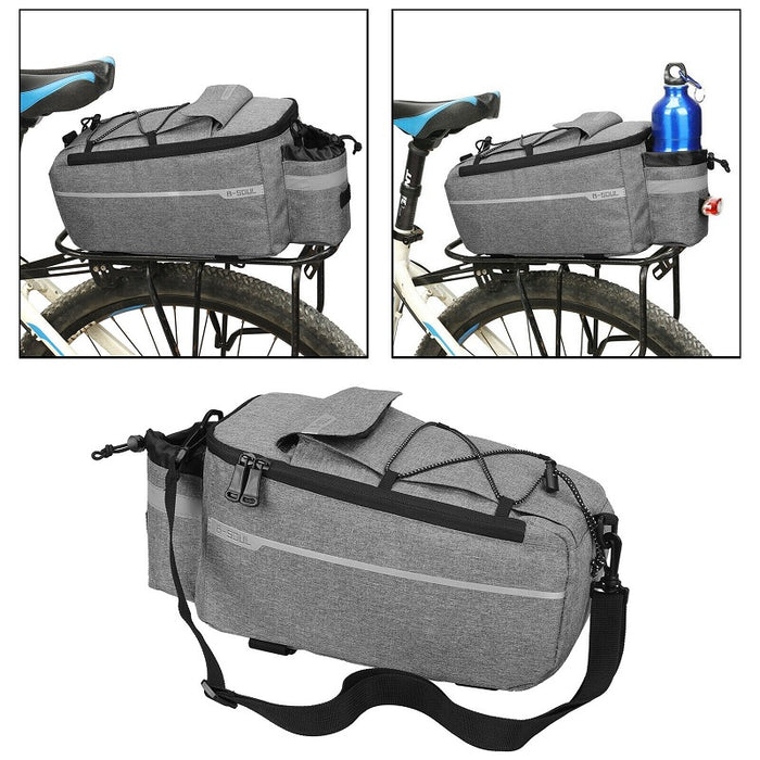 Θερμική τσάντα ποδηλάτου, τοποθέτηση πορτοφολιών, γκρι