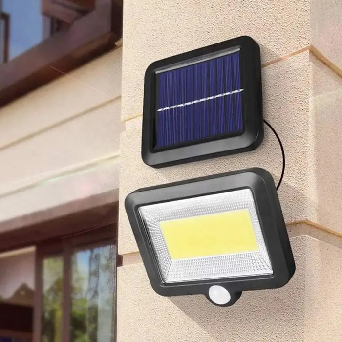 Ρυθμίστε 2 x ηλιακή λάμπα 100 LED COB, Power 30W, αφαιρούμενο πίνακα