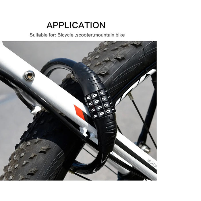 A kerékpárok elleni kábel, acél, 1m, a rögzítési tartó tartalma tartalmazza