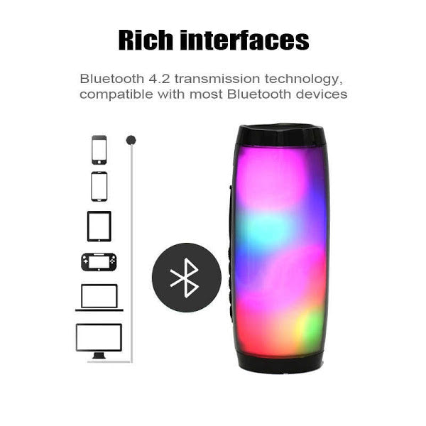 Stereo Speaker 157 Bluetooth, φορητό, με πολύχρωμο φως περιβάλλοντος